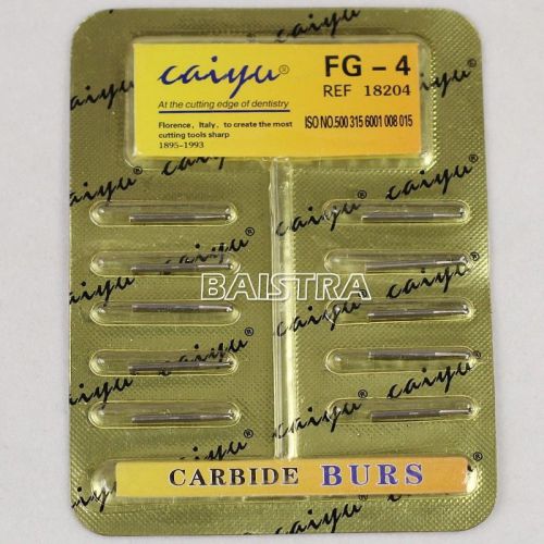 1 Kit/10pcs Dental Tungsten Steel Carbide Burs for High speed Handpiece FG-4 New