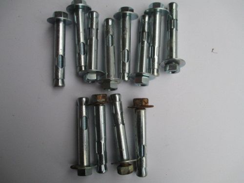 12 SOLID  CONCRETE SLEEVE ANCHOR  BOLTS 3/4&#034; X4&#034;