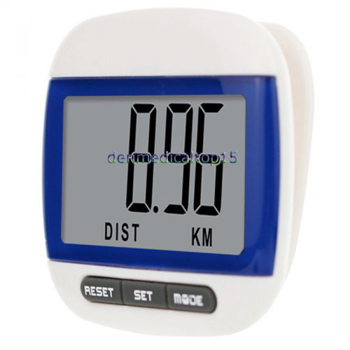 Digital pedometer step walking distance calorie counter run calculation for sale