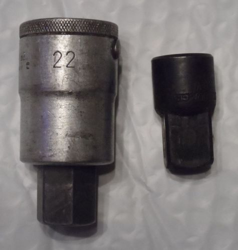 Bitgedore germany vanadium hex key 7/8&#034; with 3/4&#034; drive used w/ pittsburg adapt for sale
