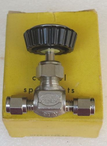 Hoke gyrolok  1/8&#034;  stainless steel needle valve 3712g2y new old stock for sale