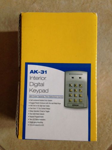 Linear AK-31 AK31 Indoor Digital Keypad ak 31