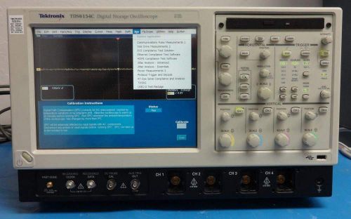 ...Tektronix TDS6154C 15GHz Oscilloscope 4 Channel 4M/SM/ST/RTE/PCE/JA3/PTD...