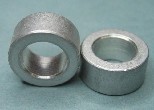 20 - pieces aluminum spacer standoff 1/4&#034;-long 1/2&#034;-o.d. 0.306&#034;-i.d. for sale