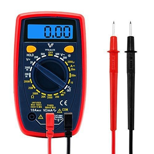 Volmate mini portable digital multimeter voltmeter ammeter ohmmeter - ac/dc for sale