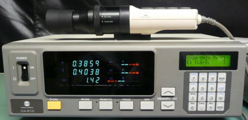 Konica Minolta LCD color analyzer CA-210 with probe CA-PU12