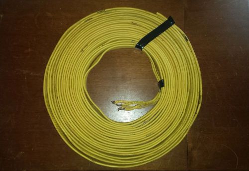 53&#039; 12 gauge 3 wire plus ground flat yellow submersible pump cable 50&#039; awg 12/3 for sale