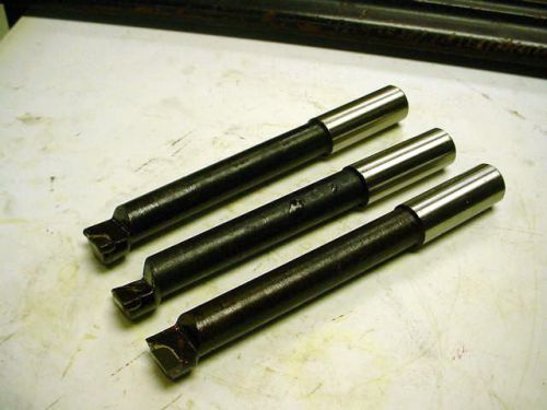 BRAND NEW 3 PC LOT OF 3/4&#034; X 6 1/2&#034; CARBIDE TIPPED BORING BARS FREE SHIPPING