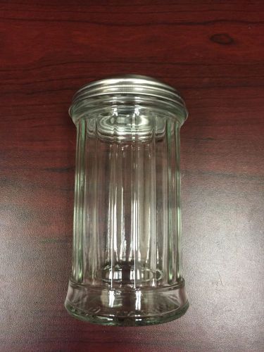 Tablecraft Glass Shaker With Metal Top - New - 12 Ounce