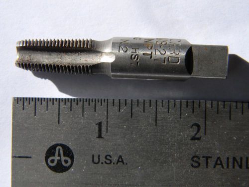 1/8&#034;-27 npt threading pipe tap cutting tool hs thread cutter vintage card usa for sale