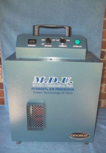 Odorox  MDU Mobile Disinfection Unit Hydroxyl Air Processor  Only 62 Hrs of Use