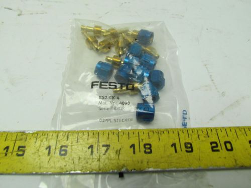 Festo KS2-CK-4 Quick coupling plug connector 4mm lot of 10
