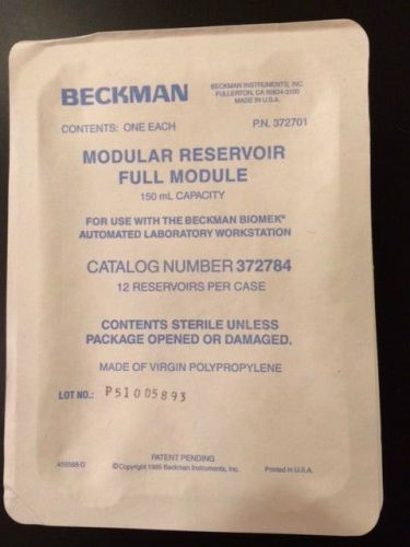 Beckman Coulter 372784, 150mL Modular Reservoir, Full Module, Sterile, 1EA