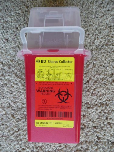 BD SHARPS COLLECTOR 1.5 QTS.- NEW - MODEL # 305487 for Disposable Needles