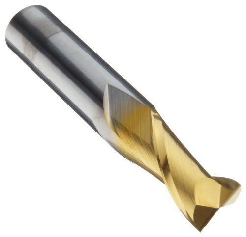 Niagara Cutter N55389 Carbide Square Nose End Mill  Inch  TiN Finish  Roughing a