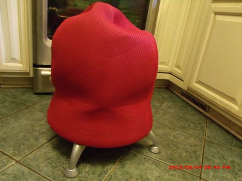 Safco Products Zenergy Stationary Exercise Ball Chair, Crimson