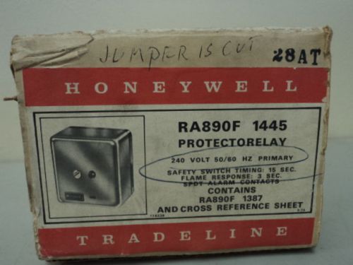 Honeywell ra890f 1445 protectorelay flame safeguard control relay- jumper cut for sale