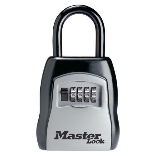 Master Lock Portable Set-Your-Own Combination Steel Lock Box Padlock Key Safe