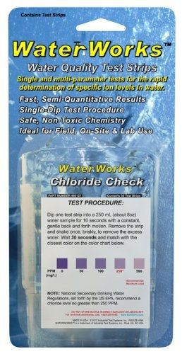 Industrial test systems waterworks 480127 chloride ii test strip, 30 tests for sale