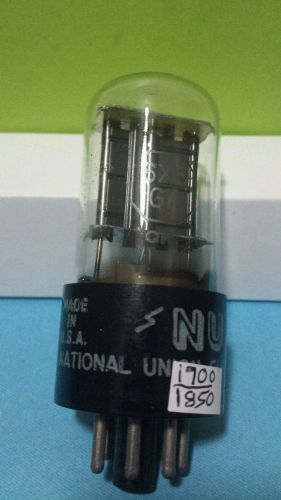 1 NU National Union  6X5 GT Vacuum Tubes  Tested Good On Calibrated Hickok
