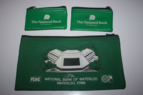 3 Waterloo, Iowa Deposit/Bank Bags