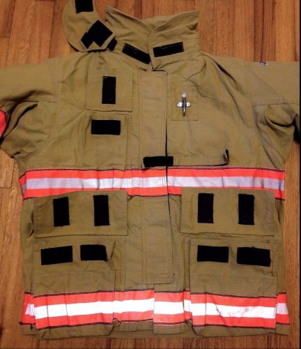 Firefighter turnout/bunker coat - globe g-xtreme - 46 chest x 32 length - 2006 for sale