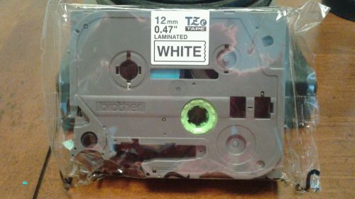 Brother TZe-231 12mm 0.47 P-Touch Label Tape, Black on White, 1/Pack Brand New