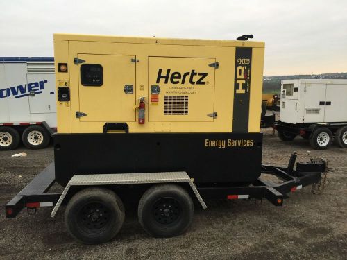 -115 kva hipower generator, selectable, trailer mounted, sound attenuated, ba... for sale