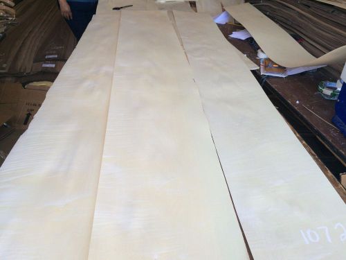 Wood Maple Figure Veneer  96x10,14,15,,total 3  pcs RAW VENEER  1/46 N1072.