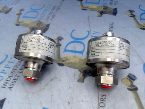 Foxboro/ict iso 1125-10g-a44-a 12.5-36 vdc 0-15 psig transducer lot of 2 for sale