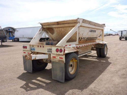 1997 load king 1215r 2 axle pup bottom dump belly (stock #1979) for sale