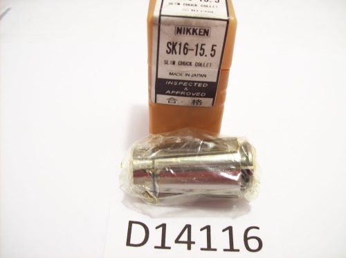 New nikken sk16-15.5 15.5mm dia. collet slim chuck collet more listed lot c14116 for sale