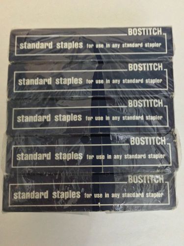 Bostitch standard staples 5000 chisel point  1-250bs   nib lot of 5 for sale