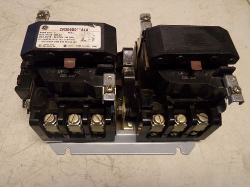 GE General Electric CR309D0**ALA Motor Starter Size 2 115-120 VAC Coil CR309D0