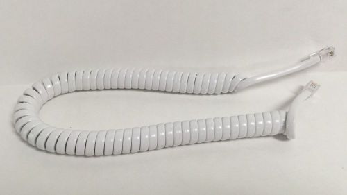 Replacement White Handset Cord 9 Ft. for Panasonic KX-T, KX-DT, KX-NT Phones