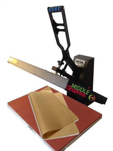 Promotion !!!  new! 16x 24&#034; t-shirt heat press with teflon-coated heat element for sale