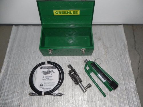 Greenlee 800 hydraulic cable bender with 1725 foot pump, hose, and case nice for sale