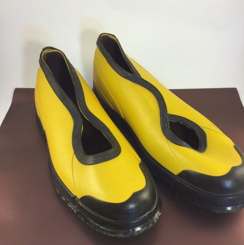 SERVUS Size 10 Super Dielectric Overshoe Boots Overboots Electrician Yellow EUC