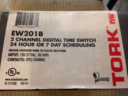 New tork ew201b electronic 24 hour or 7 day 2 channel timer - new in box for sale