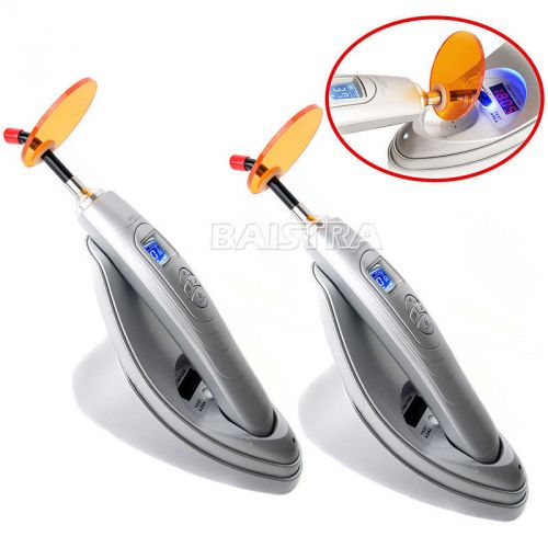 2 Set Dental LED Light Curing AZ886-2 Wireless With Light Meter 1800MW Promotion