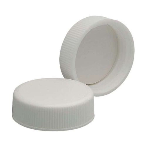 Wheaton 242226 white polypropylene screw cap with foamed polyethylene liner, 33- for sale