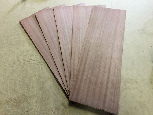 Wood Veneer Makore 9x27 30Pcs Total Raw Veneer  &#034;EXOTIC&#034; MAK3 5-12-16