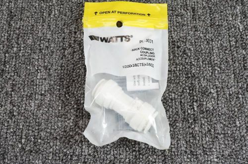 Watts Quick Connect Coupling PL-3031 1/2&#034; X 3/8&#034;