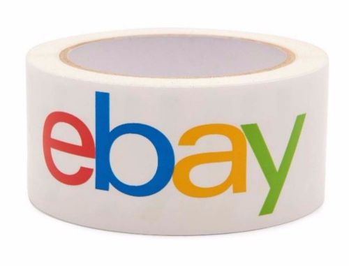 eBay Logo Brand Printed Packing / Sealing Tape 4 Rolls 2&#034;x 110 Yards