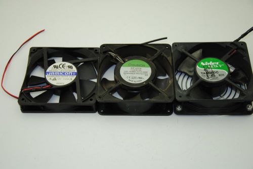 Lot of 3 Axial Fans, SP101A, TA450DC, JF1225B1M