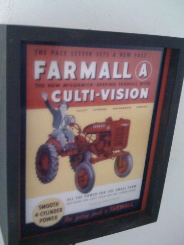 Farmall Model A Farm Tractor Barn Lighted Man Cave Advertising Sign