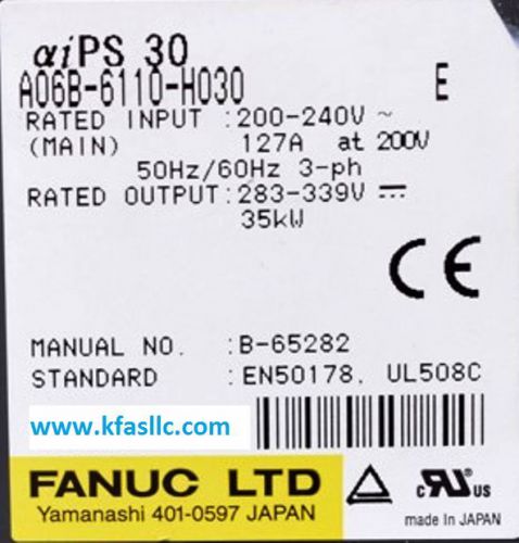Fanuc Power Supply Module A06B-6110-H030 or A06B6110H030 REPAIR SERVICE
