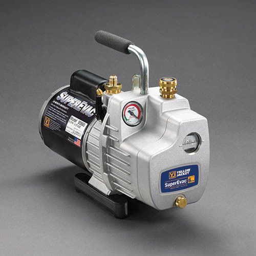 Yellow Jacket 93593 SuperEvac Vacuum Pump Euro And Uk Plug; 230V