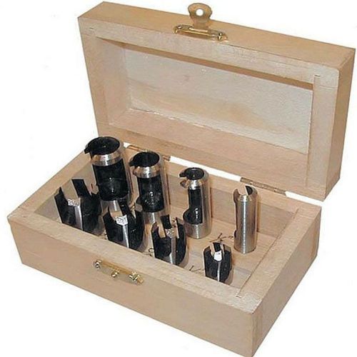 Cmt - 40458 - 8pc wood plug cutter set with storage box great woodworking tool for sale