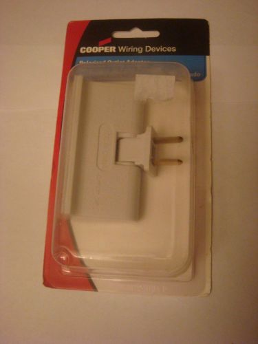 Cooper wiring bp1792w swivel 3 outlet tap  white for sale